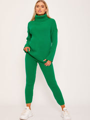 New Roll Neck Knitted Top & Trouser Co-ord