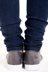 Pom Pom Faux Suede Pumps Flat Shoe