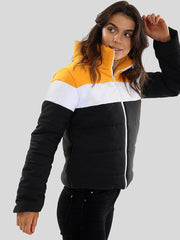Contrast Colour Block Padded Jacket