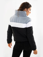 Contrast Colour Block Padded Jacket
