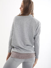 Contrast Colour Block Oversized Top