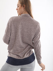 Contrast Colour Block Oversized Top