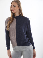 Contrast Colour Block Oversized Top