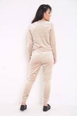 Zipped Velour Loungewear Coordinate Suit