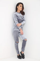 Zipped Velour Loungewear Coordinate Suit