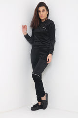 Zipped Velour Loungewear Coordinate Suit