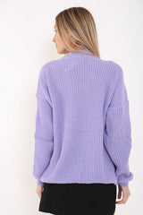 Choker Neck Knitted Jumper Top