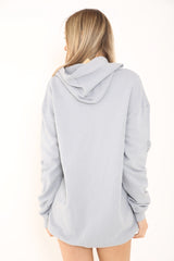 Oversized Distressed Hooded Jumper Dress