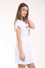 Vestido de camiseta Longline de la diosa de la roca