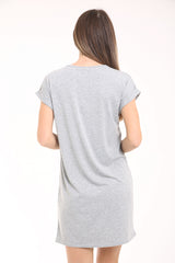 Vestido de camiseta Longline de la diosa de la roca