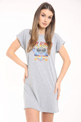 Vestido de camiseta Longline de la diosa de la roca