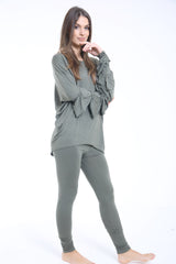 Bell Frill Sleeve Viscose Lounge Wear