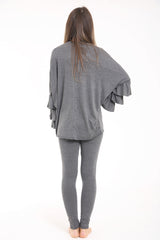 Bell Frill Sleeve Viscose Lounge Wear