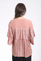 Pleated Frill Oversized Baggy Top