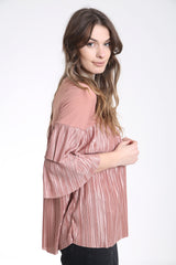 Pleated Frill Oversized Baggy Top