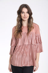 Pleated Frill Oversized Baggy Top