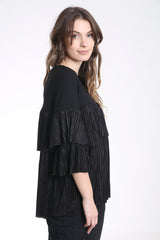 Pleated Frill Oversized Baggy Top