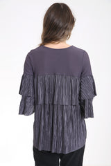 Pleated Frill Oversized Baggy Top