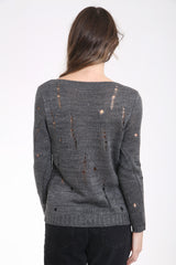 Distressed Knitted Jumper