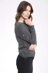 Distressed Knitted Jumper