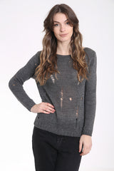 Distressed Knitted Jumper