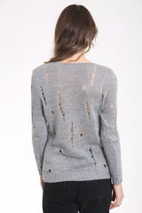 Distressed Knitted Jumper