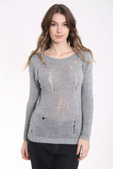 Distressed Knitted Jumper