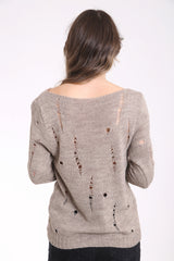 Distressed Knitted Jumper