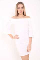 Schnürenglotzhülle Bardot -Kleid