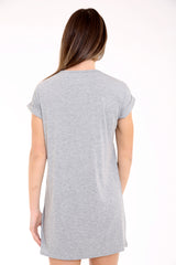 Vestido de camiseta de Longline Rebel Eagle estampado