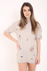 Top de vestimenta de manga corta