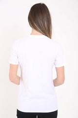 American 66 Printed Laser Cut Front T-Shirt Top