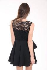 Spitzenmieder Falten -Rüschen Skaterkleid