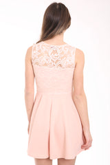 Spitzenmieder Falten -Rüschen Skaterkleid