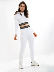 Patterned Trim Fleece Co-ord
