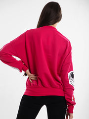 Olivia & Samira Monster Printed Sweatshirt Jumper