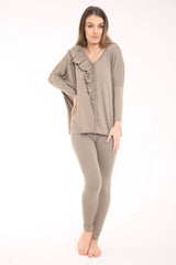 Ruffle Frill Front Loungewear
