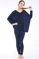 Ruffle Frill Front Loungewear