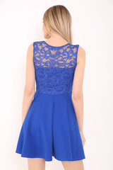 Spitzenmieder Falten -Rüschen Skaterkleid