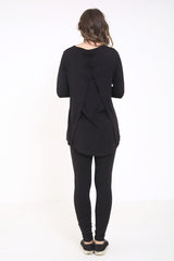 Split Bug Back Overlay Loungewear Set