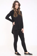 Split Bug Back Overlay Loungewear Set