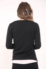 3/4 mouwlengte open blazer