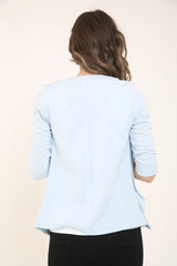 3/4 mouwlengte open blazer