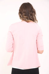 3/4 mouwlengte open blazer