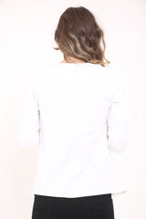 3/4 mouwlengte open blazer