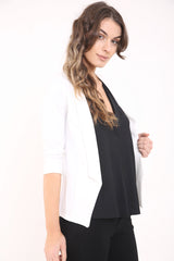 3/4 mouwlengte open blazer