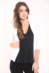 3/4 mouwlengte open blazer