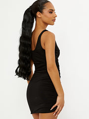 Ruched Dress With Chain Detail