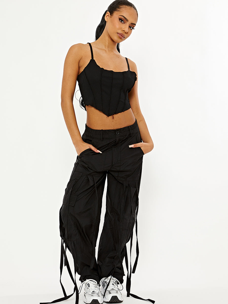 Shell Parasuite Wholesale Shell Parachute Pocket Detail Cargo Trousers – Stylewise Direct