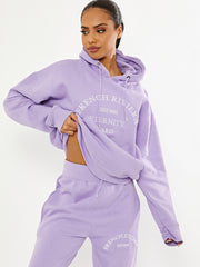 Embroidered French Riviera Hooded Fleece Co-ord